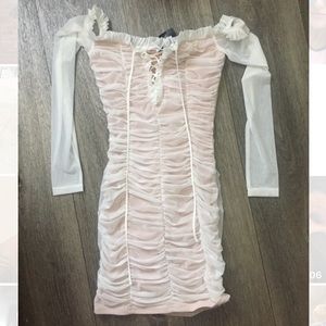White/cream mini dressed